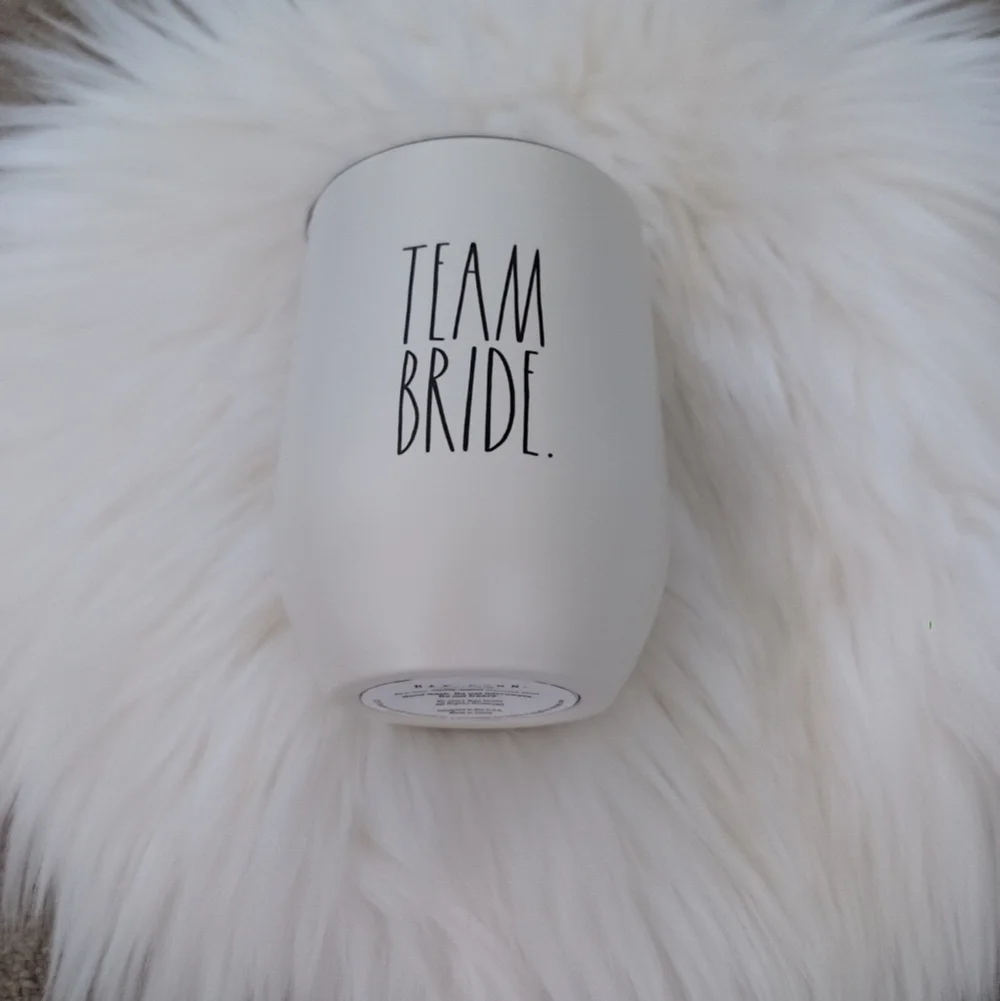 Rae Dunn Team Bride 12 Oz Mini White Stainless Steal Tumbler